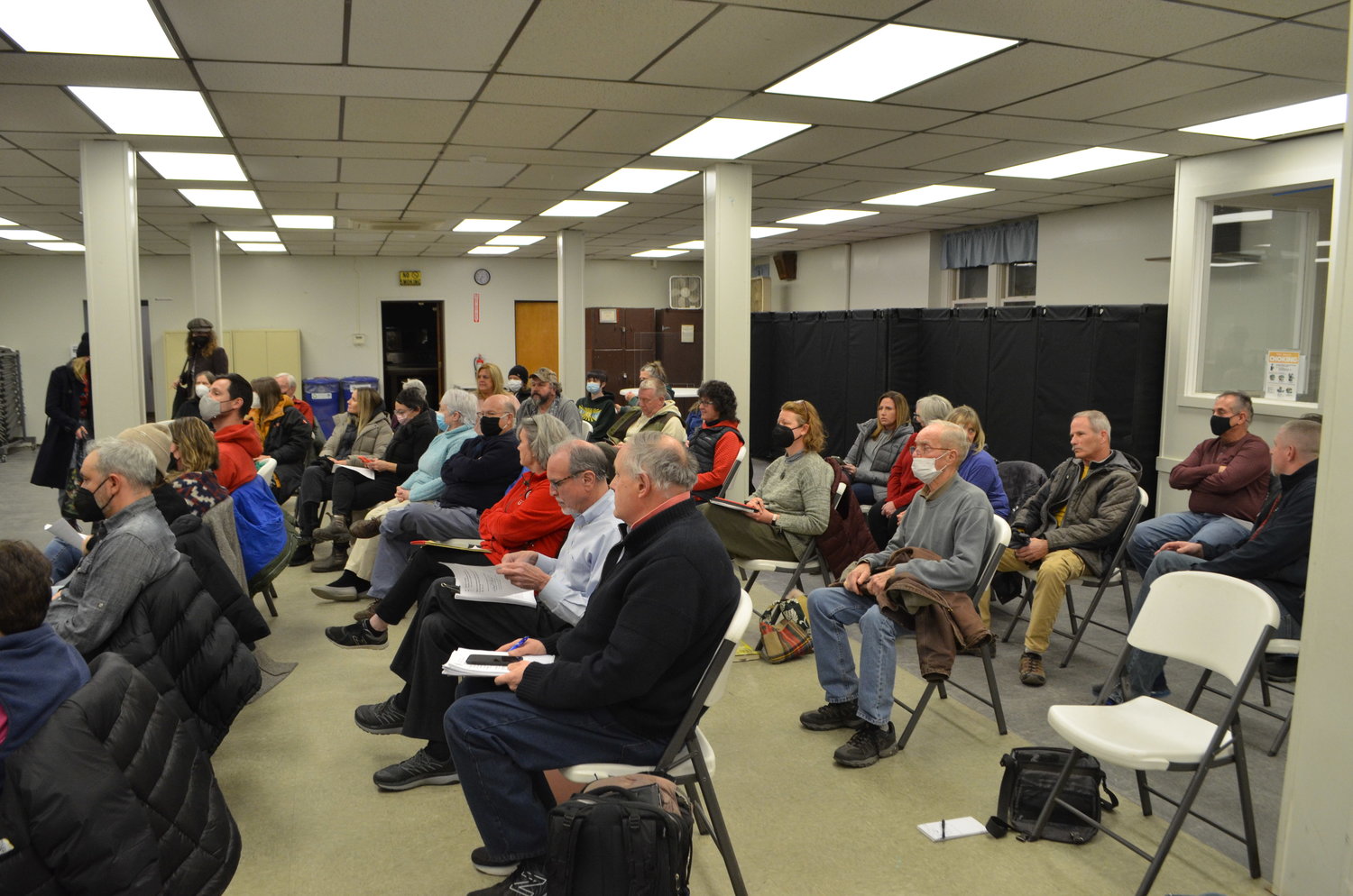 The room was packed for the February 14 meeting of the Tusten Zoning Board of Appeals.
